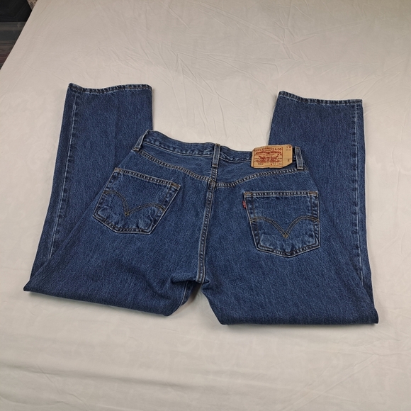 Levis 501 Made in Haiti Vintage Denim Jeans Pants W34 L30 - Picture 14 of 16